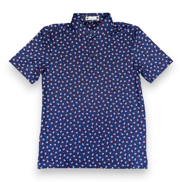 Merrill Apparel Floating Texas Pattern Polo - Picture 1 of 4